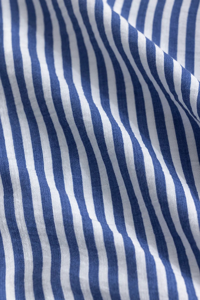 Elegant Blue Stripe Shirt