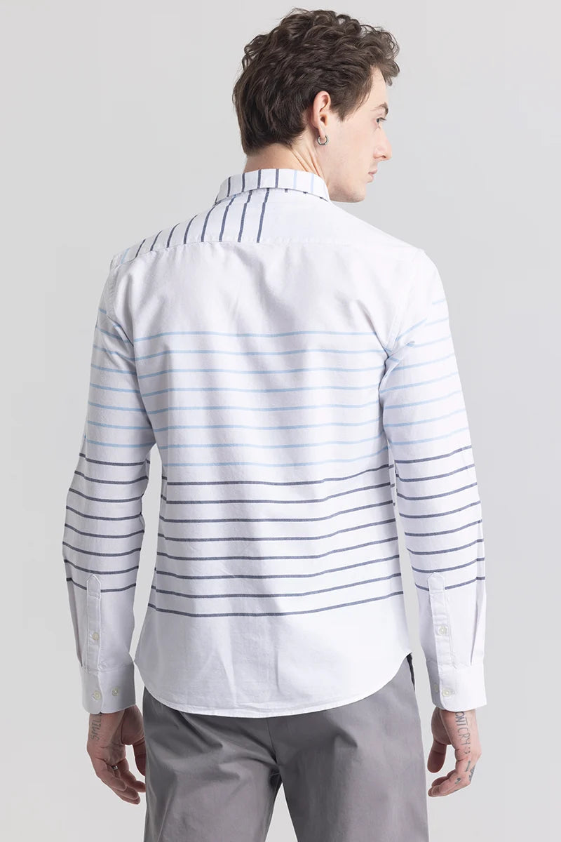 Progressive White Stripe Shirt