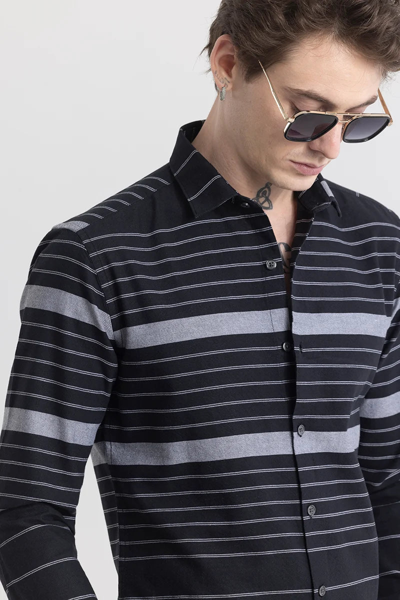 Premium Black Stripe Shirt