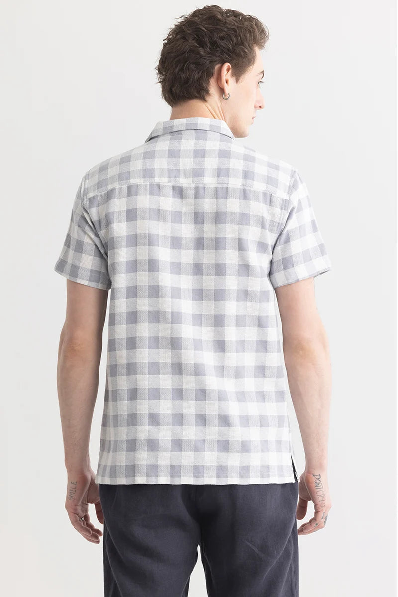 Checkerbloom Grey Check Shirt
