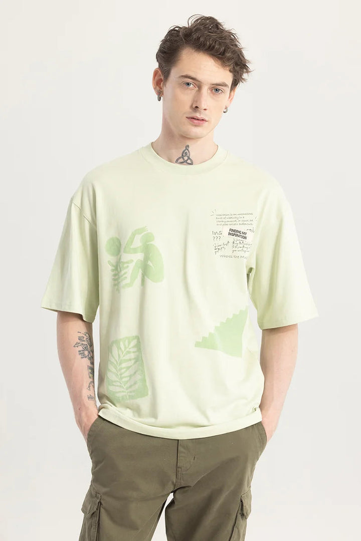 Green Inspiration Oversized T-Shirt