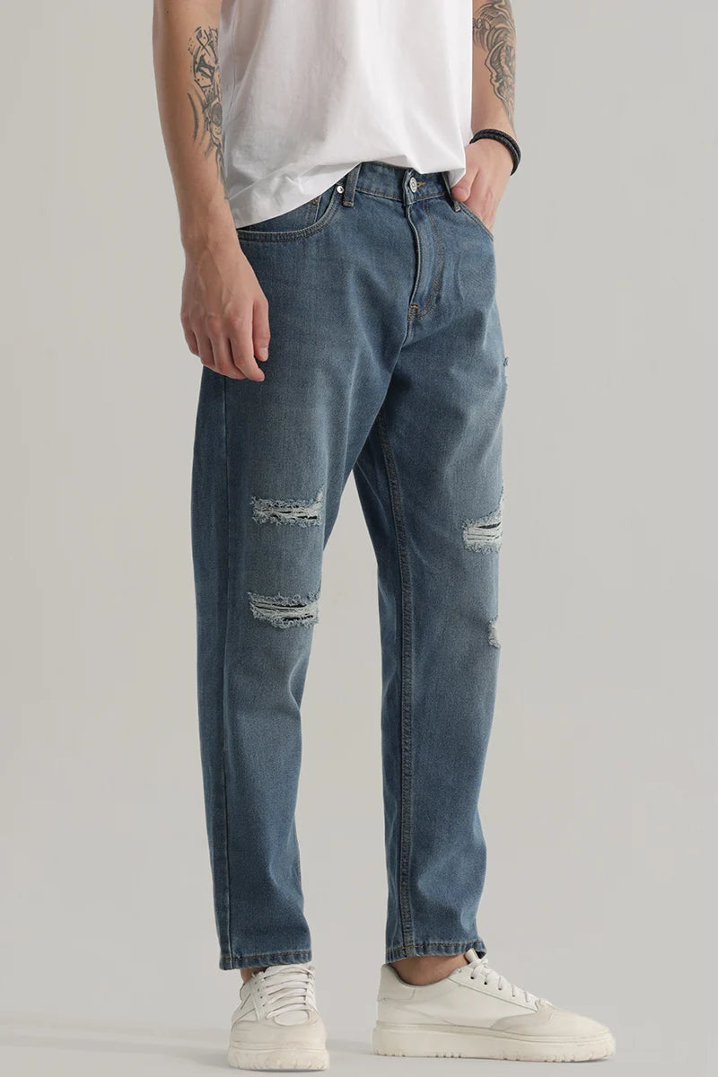 Sapphire Spruce Blue Baggy Jeans