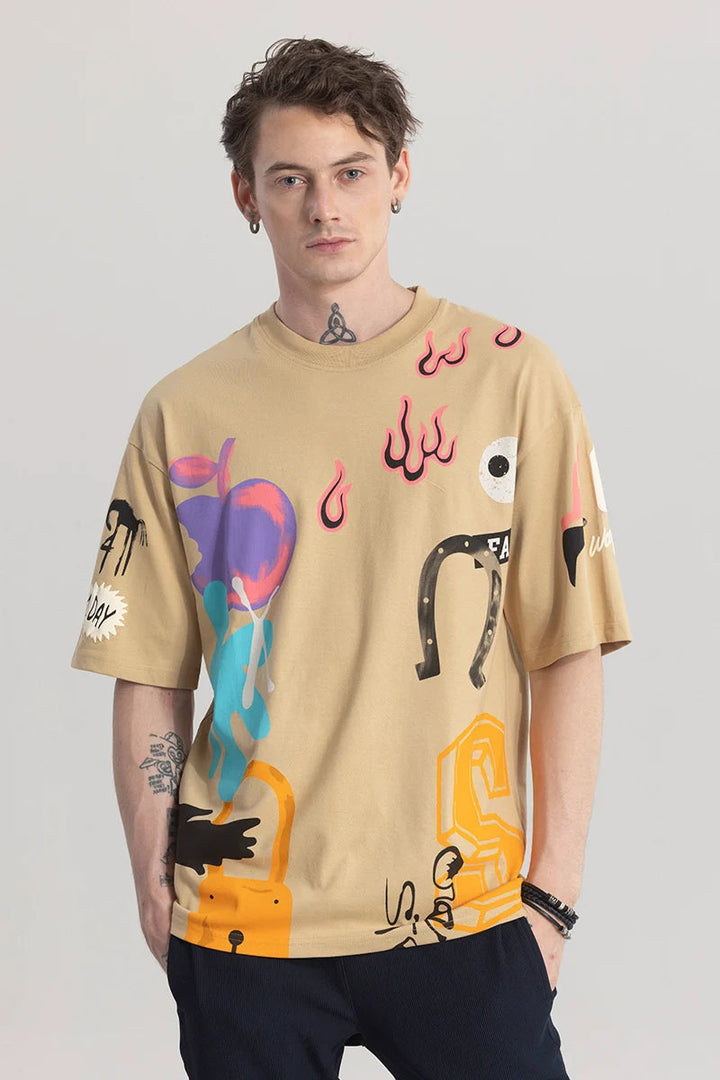 Cocoa Canvas Graphic T-Shirt