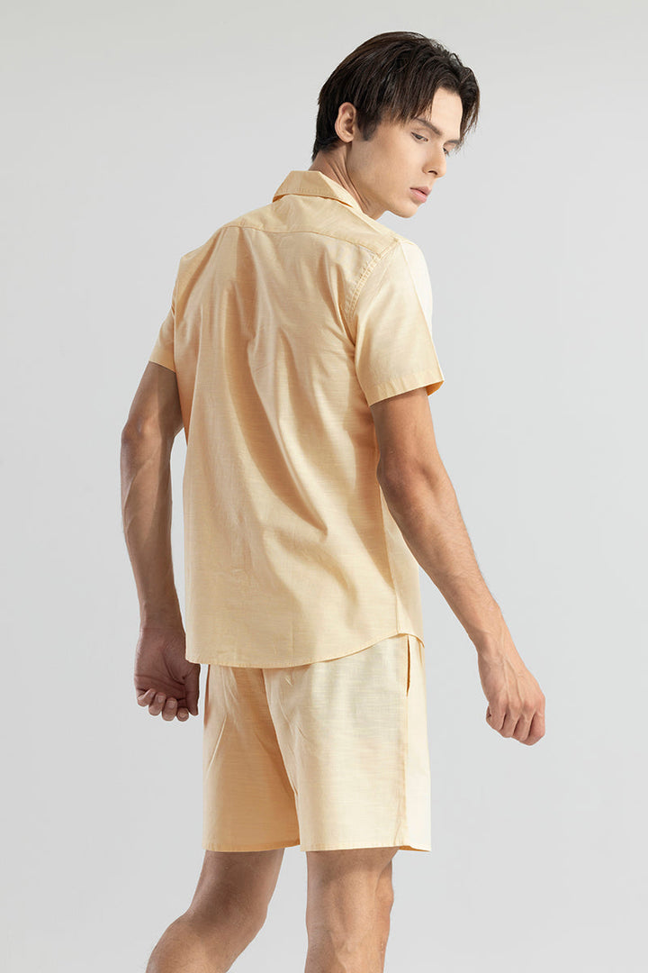 Dusty Yellow Linen Co-ords