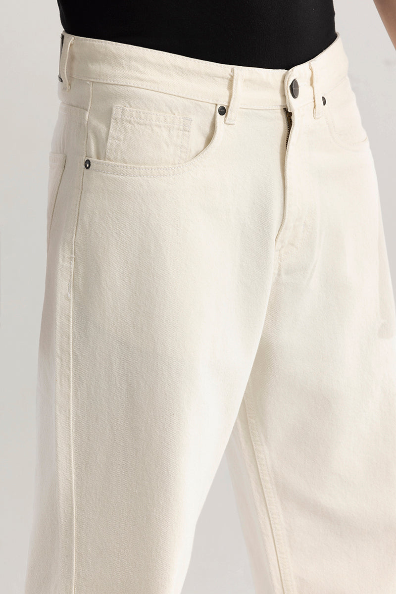 Urban Drift White Baggy Jeans