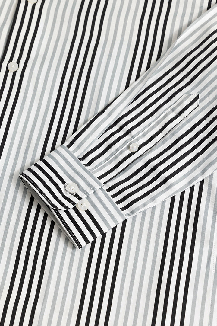 White Streak Striped Shirt