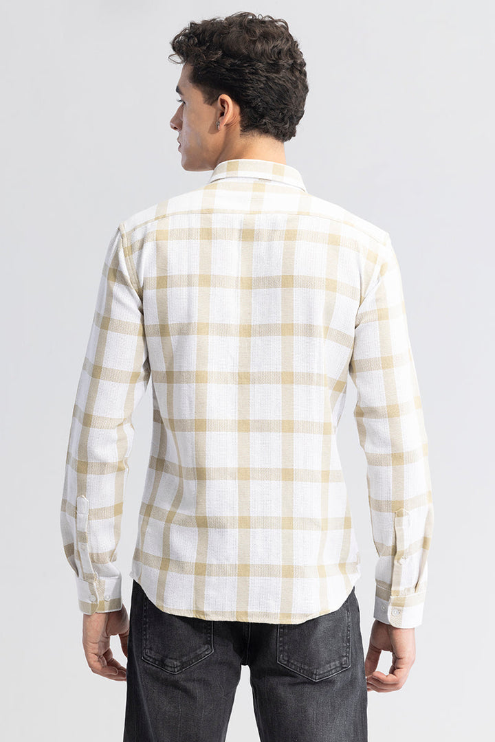 Classic Beige Checkered Shirt