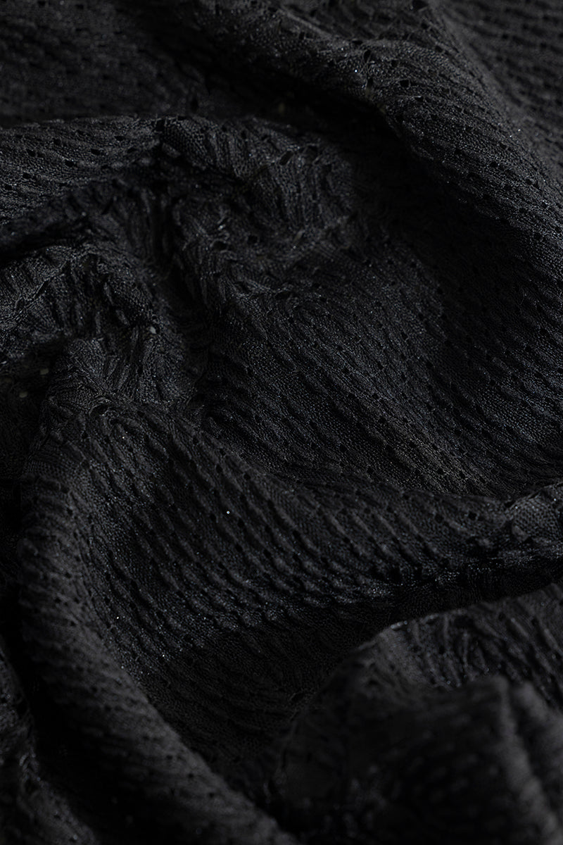 Sonsie Black Crochet Masterpiece