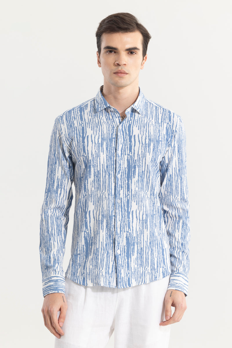 Grass Stripe Blue Shirt