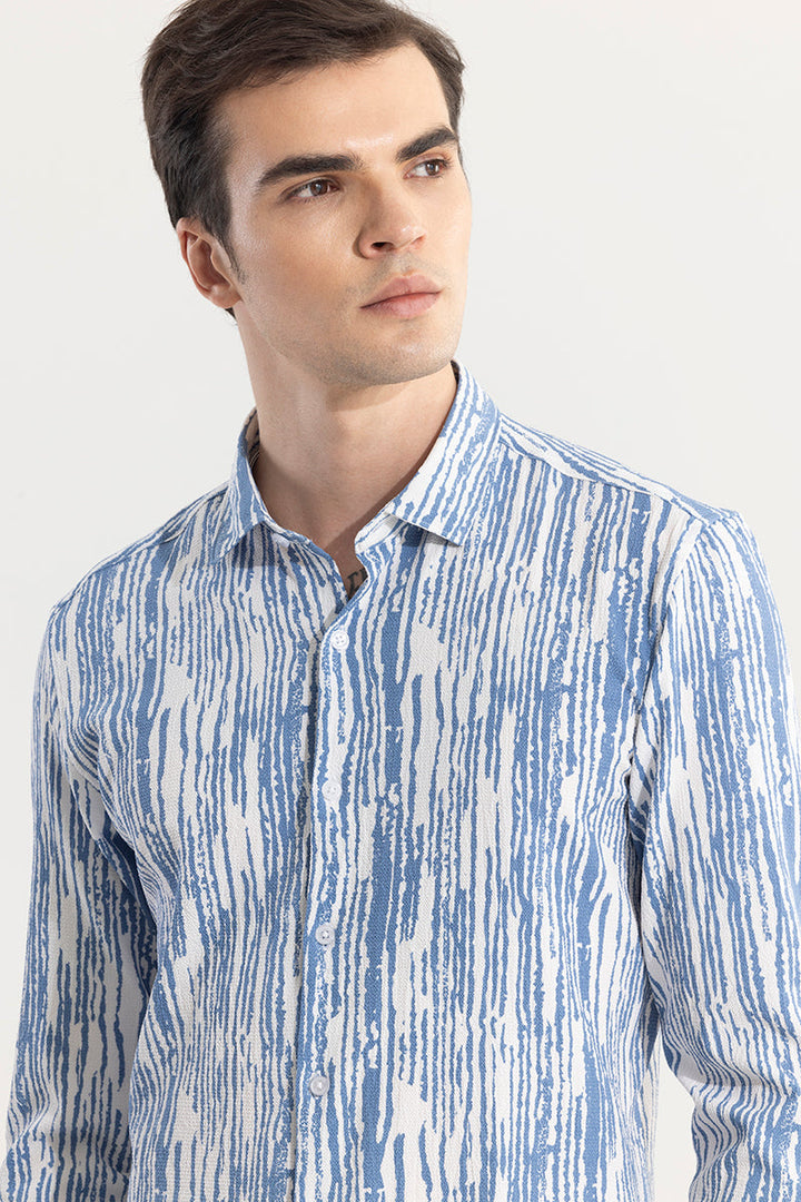 Grass Stripe Blue Shirt