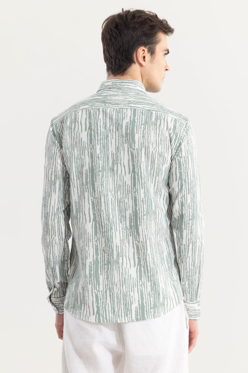 Grass Stripe Green Shirt