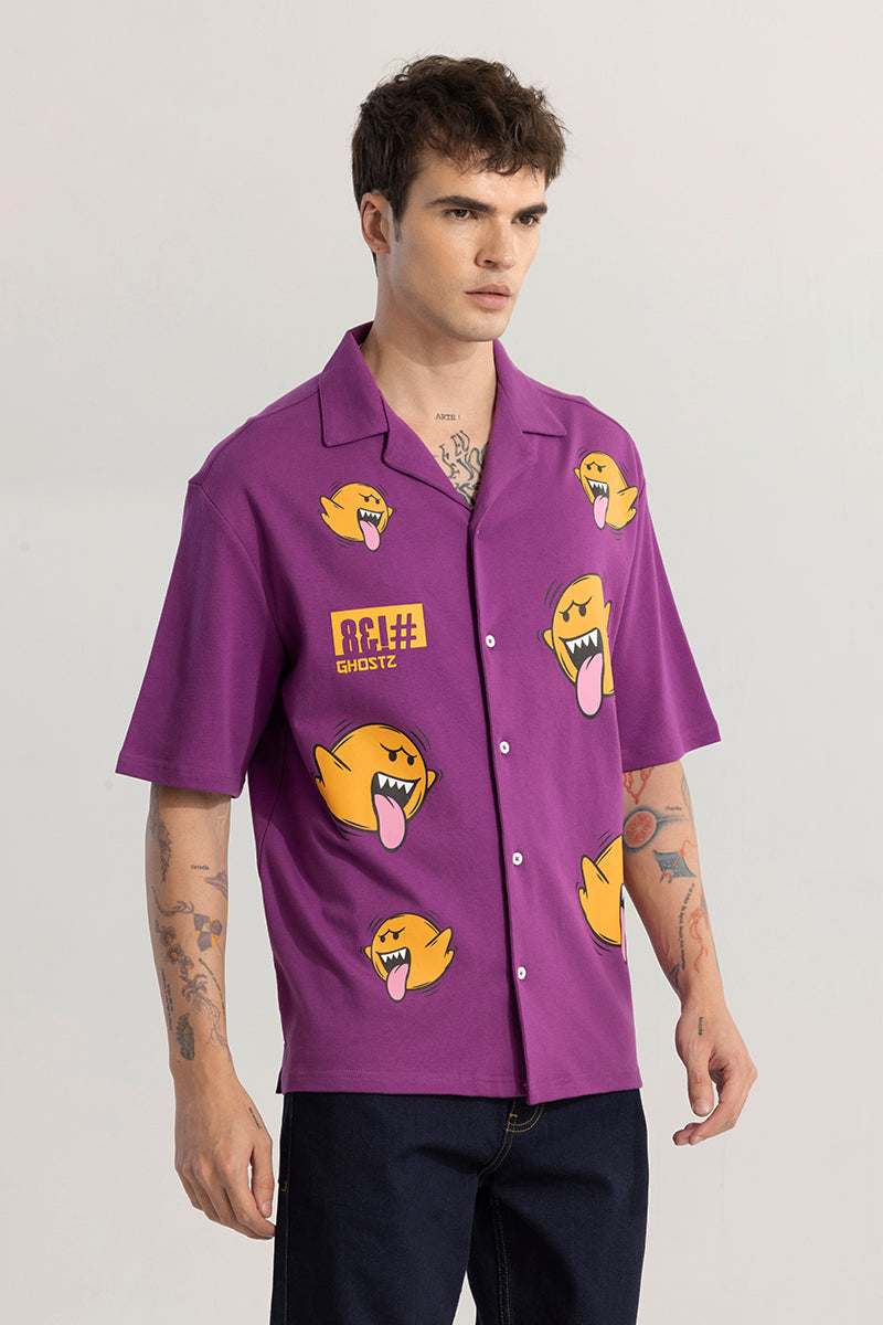 Spectral Purple Oversized Shirt