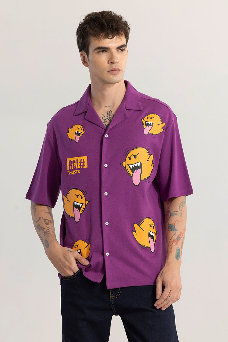 Spectral Purple Oversized Shirt