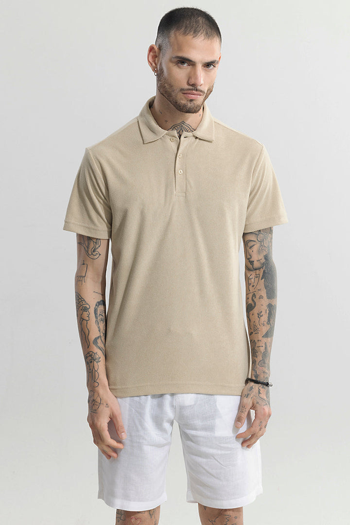 Cream Radiance Polo T-Shirt
