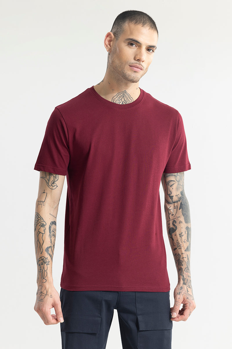 Maroon Untamed Edge T-Shirt