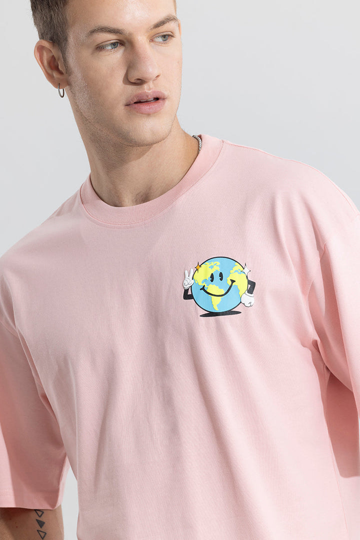 Earth Love Pink Oversized T-Shirt
