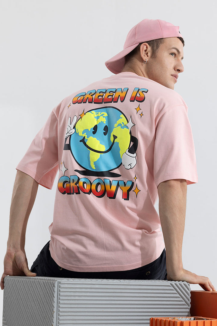 Earth Love Pink Oversized T-Shirt