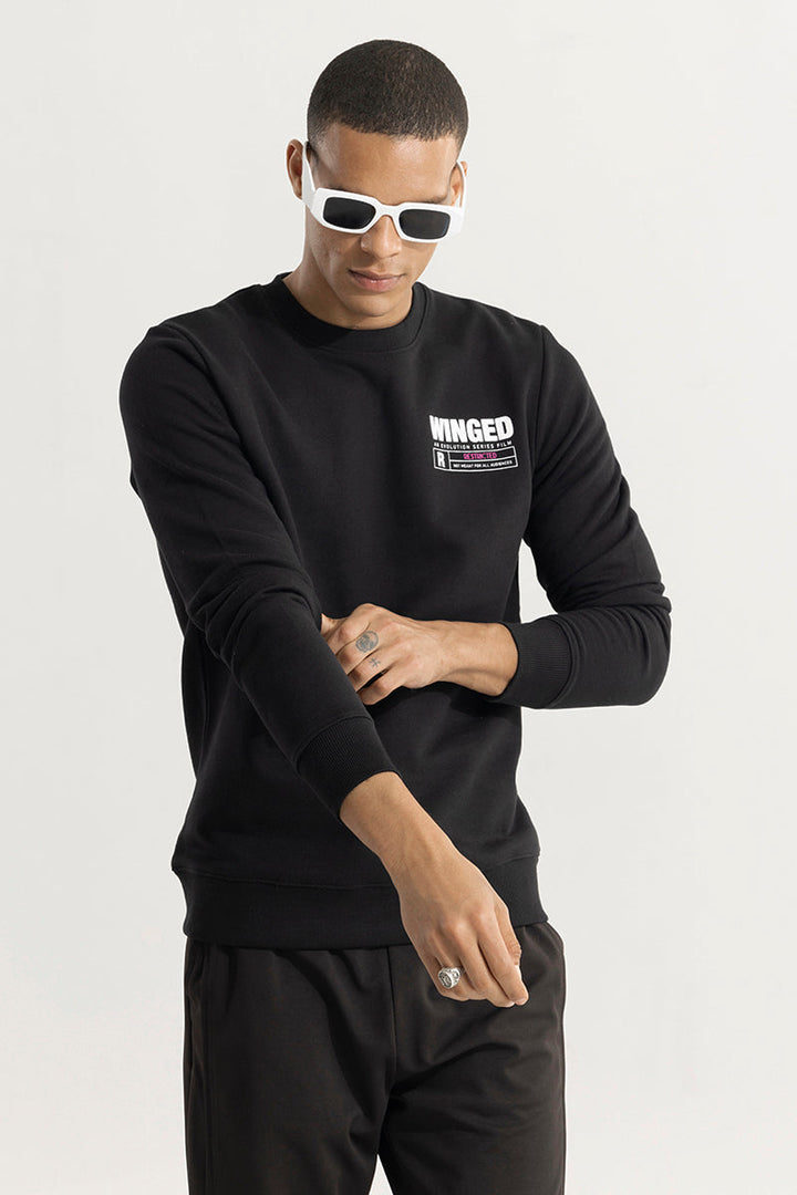 Chrysalis Black Pullover Sweatshirt