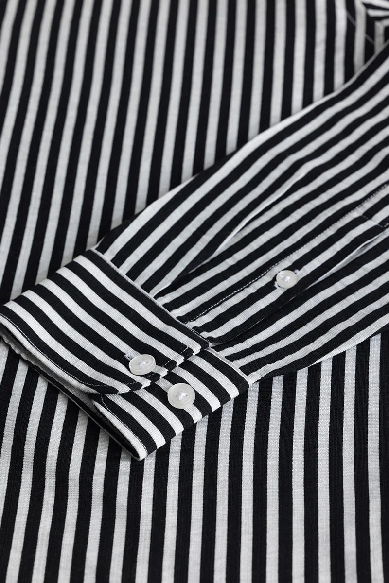 Elegant Black Stripe Shirt