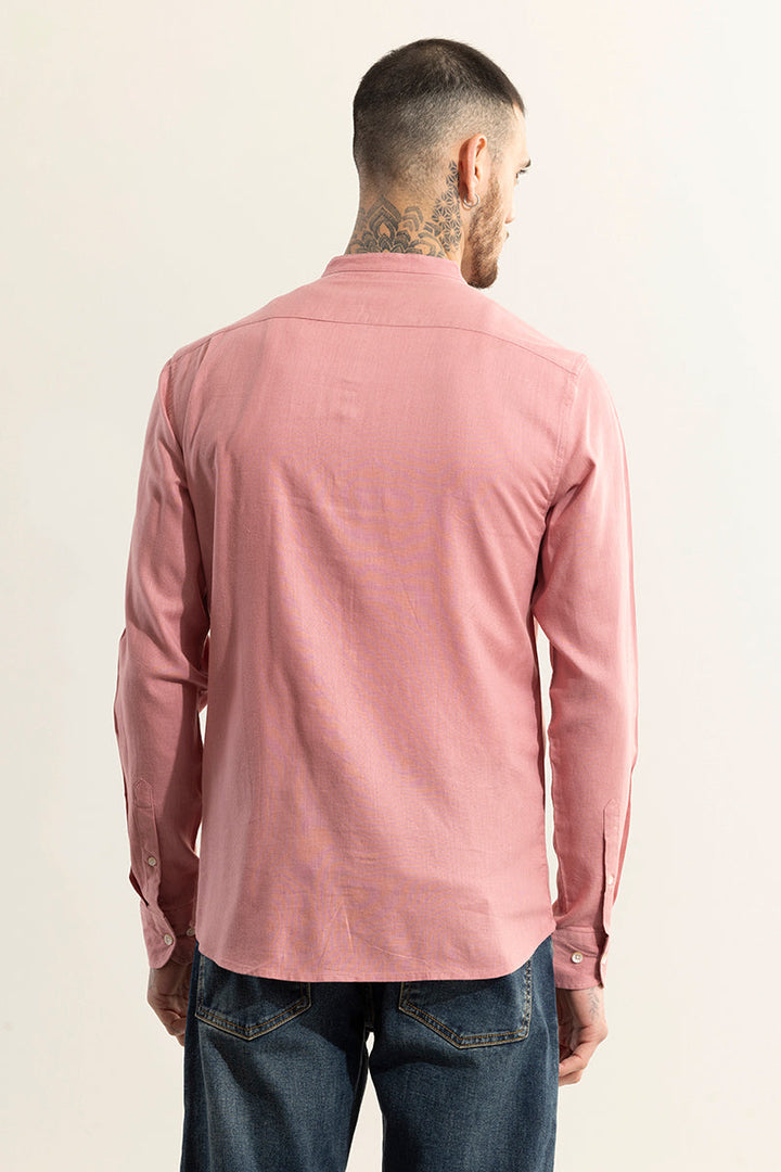 Stylish Mandarin Pink Shirt