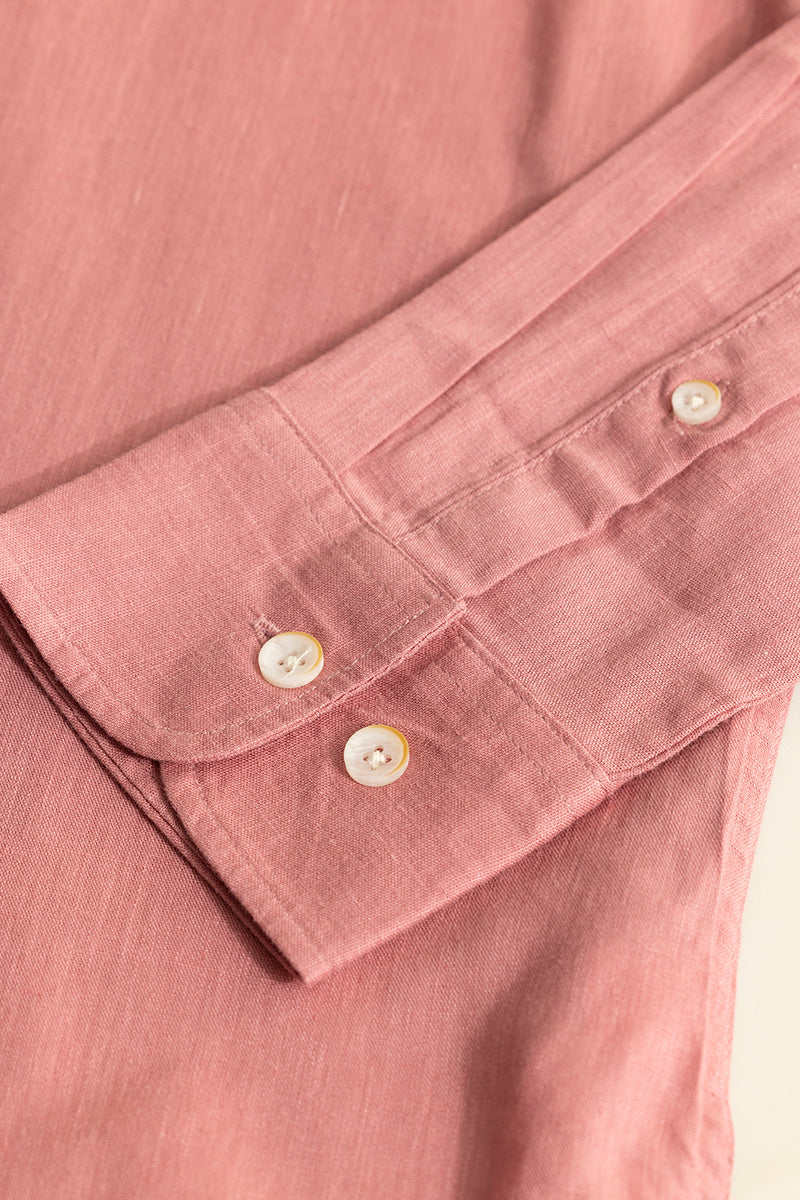 Stylish Mandarin Pink Shirt