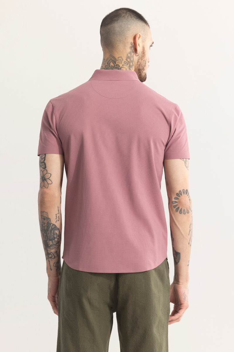 Versatile Pink Plain Shirt