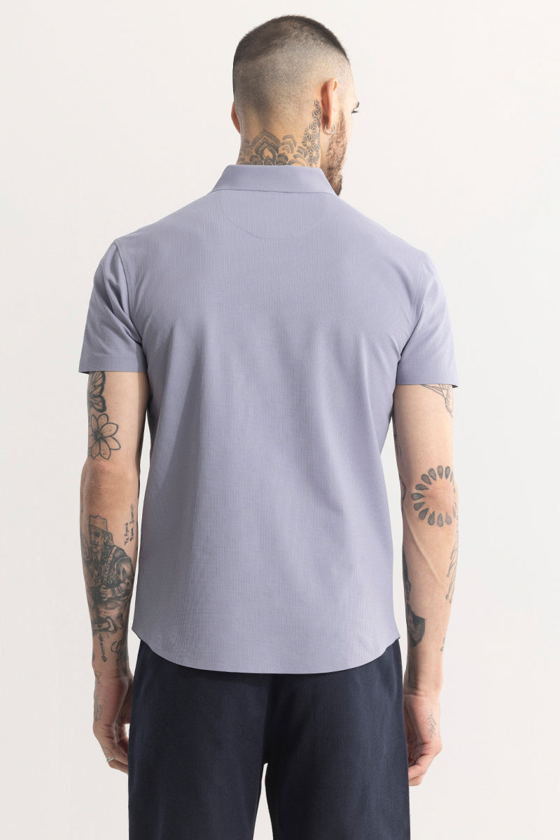 Versatile Light Grey Plain Shirt