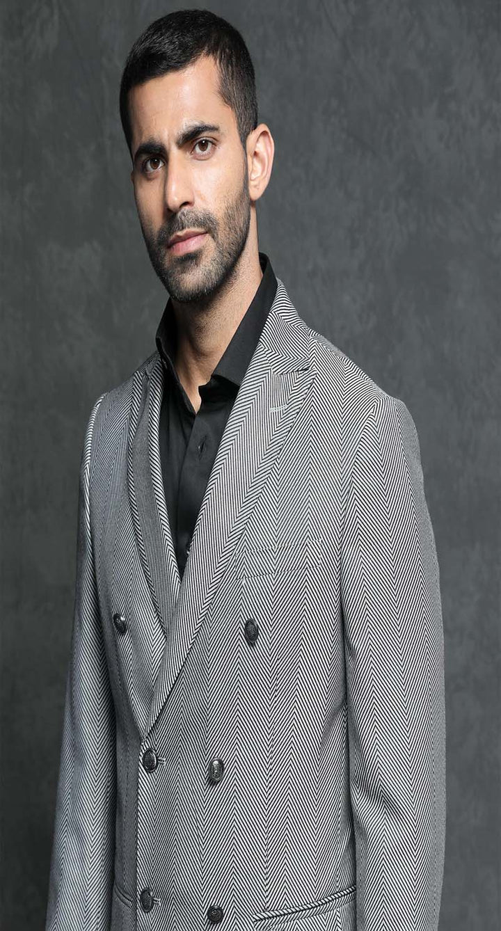 Contemporary Textured Suit