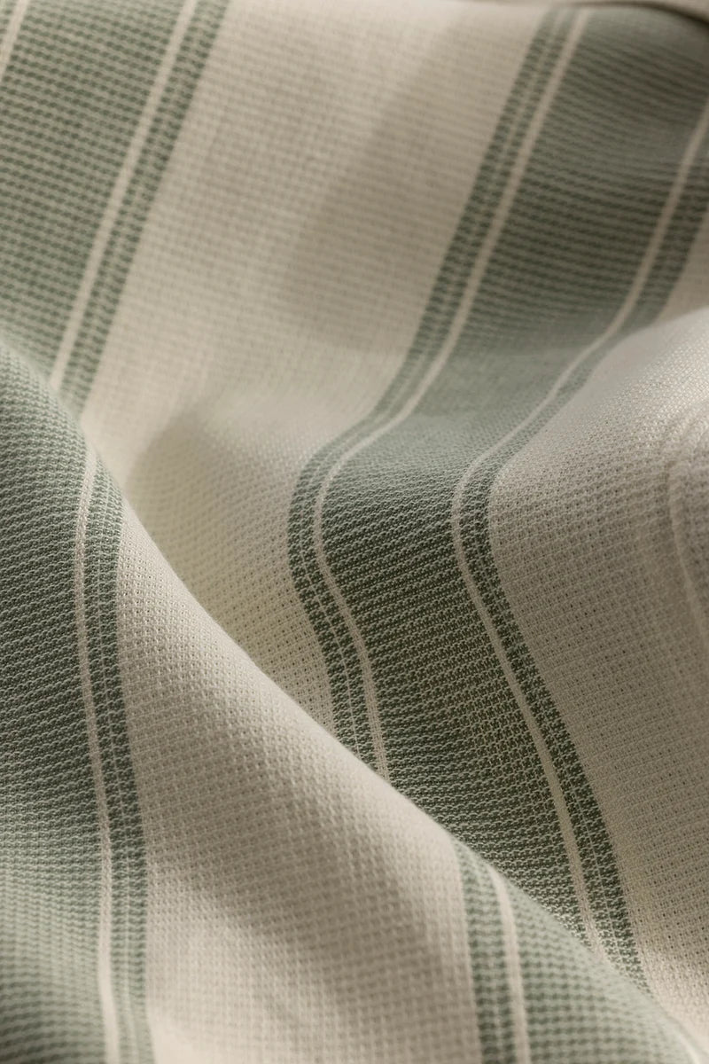 Contemporary Olive Stripe Shirt
