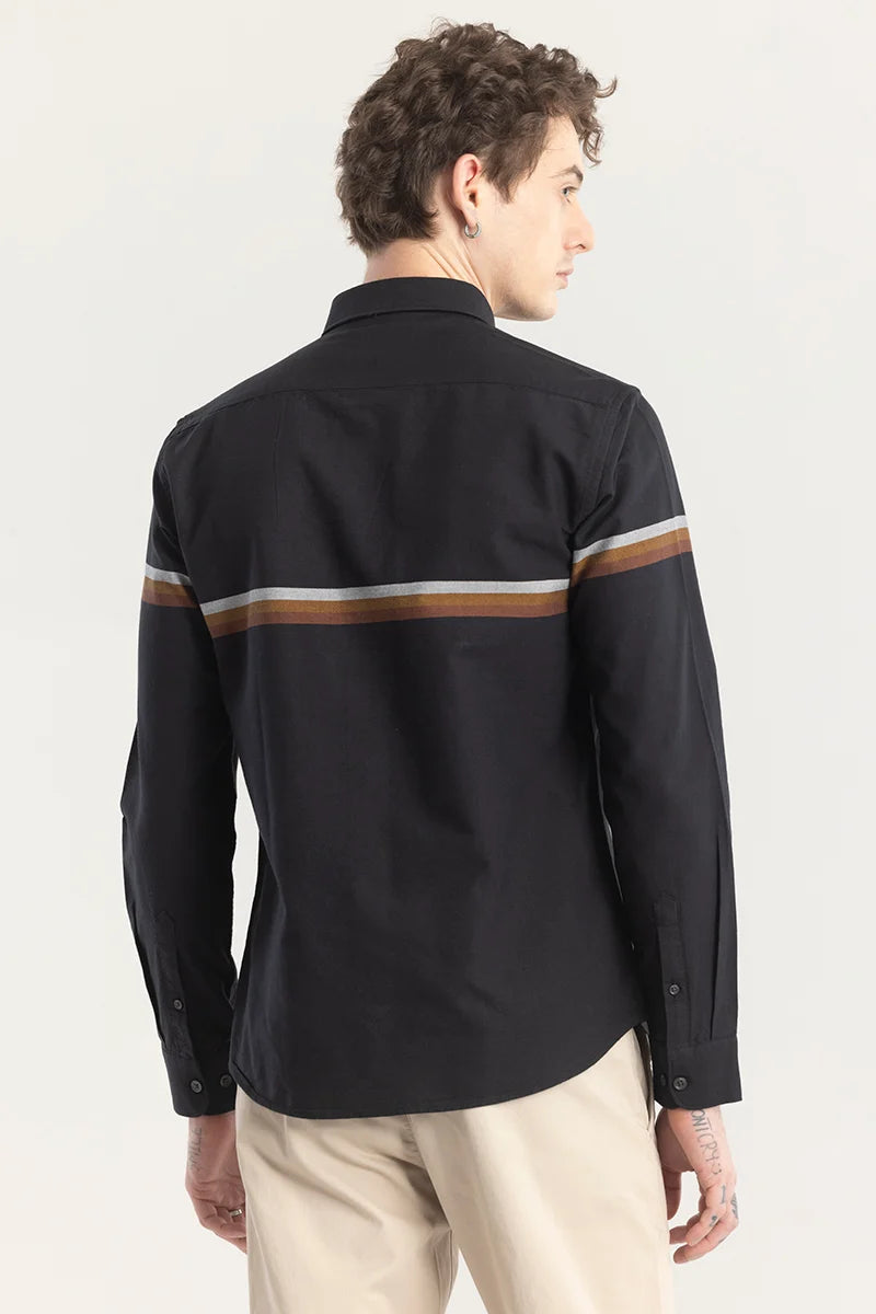 Refined Black Striped Shirt