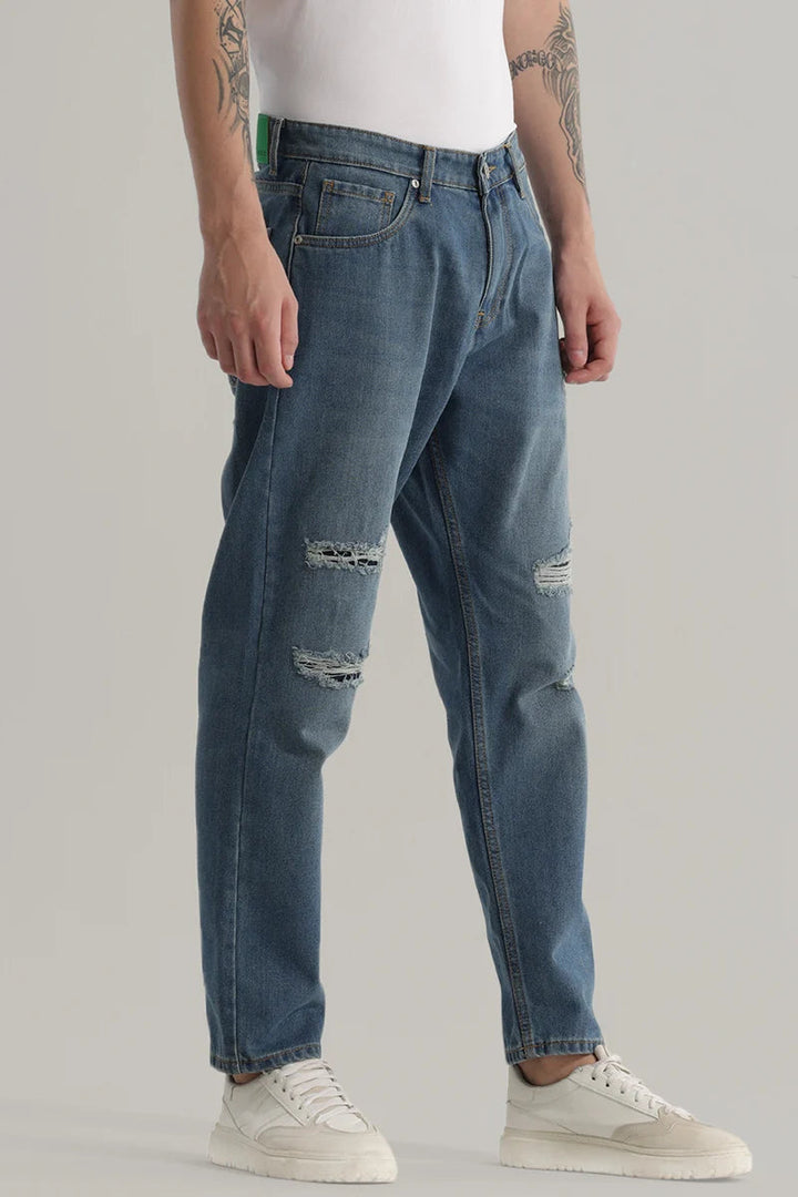 Sapphire Spruce Blue Baggy Jeans