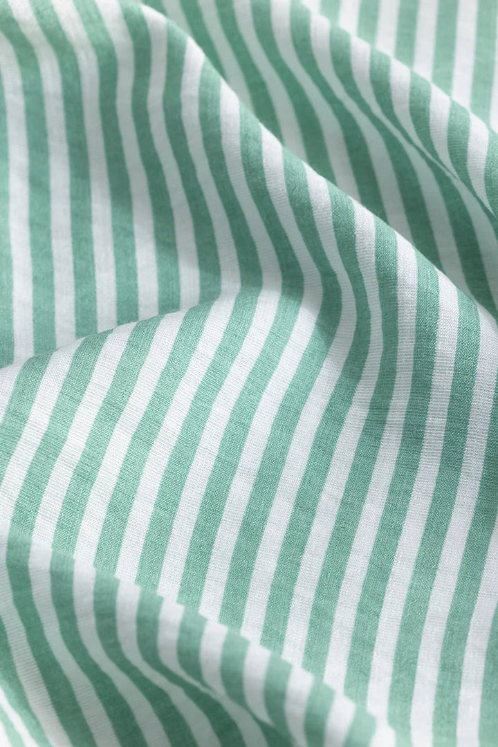Sophisticated Green Striped Shirt