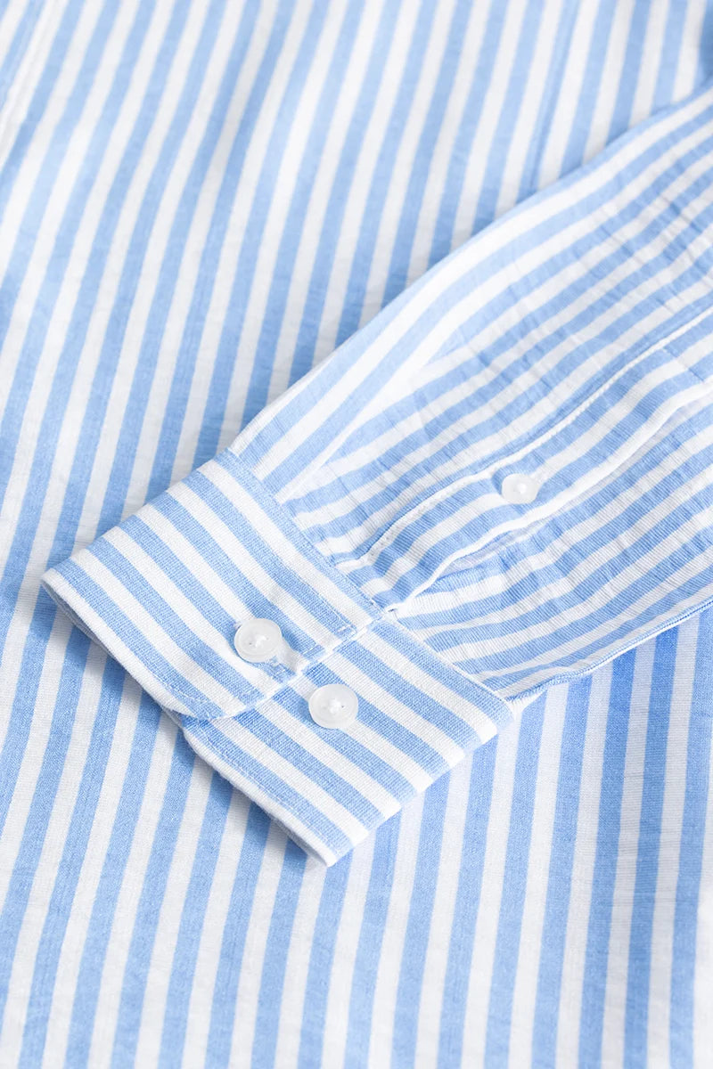 Sophisticated Light Blue Striped Shirt