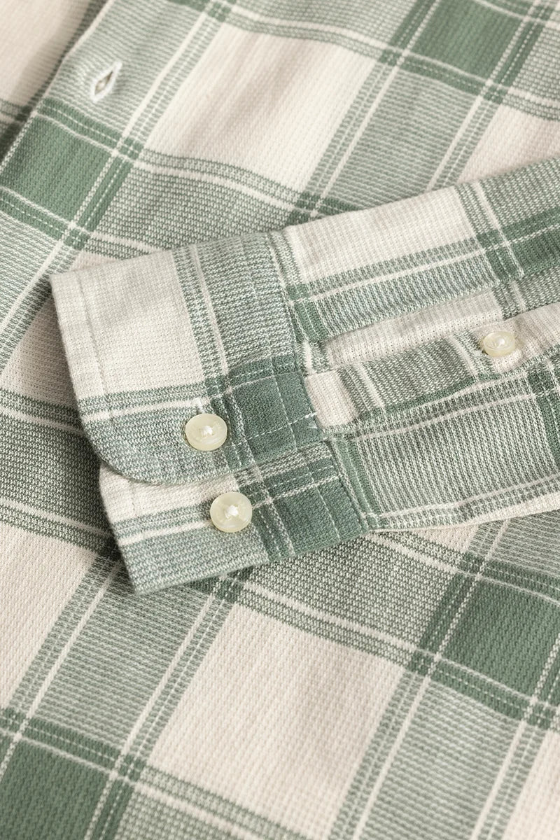 Casual Plaiderie Olive Check Shirt