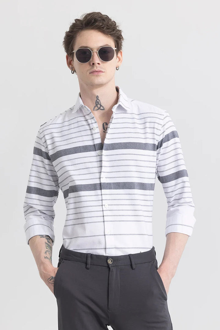 Premium White Stripe Shirt