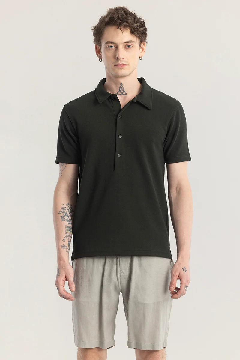 Dark Green Sophistication Polo T-Shirt